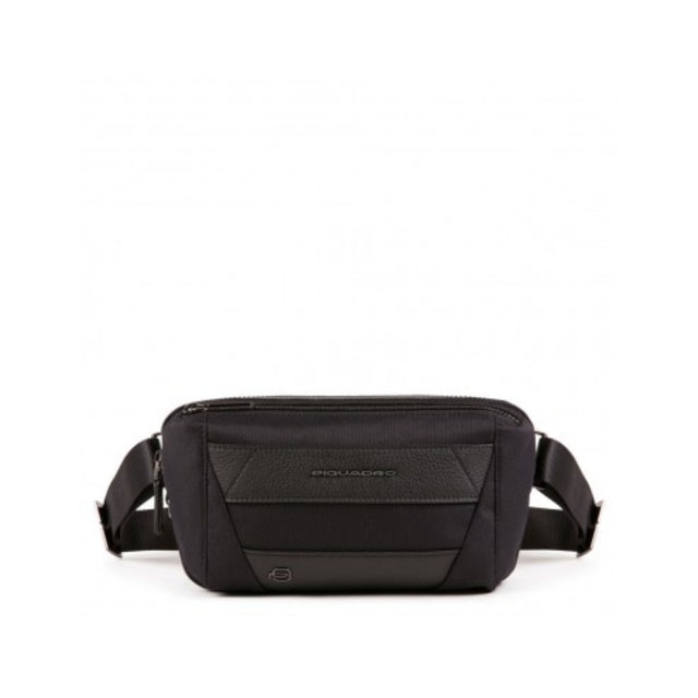 Piquadro, Trakai, Leather Fanny Pack, Black, 27 x 14.5 x 7.5 cm, For Men - Feel You