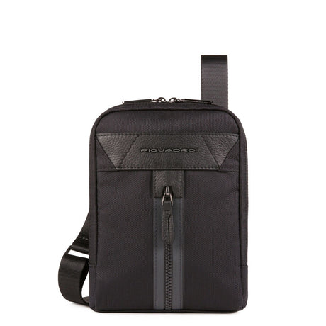 Piquadro, Trakai, Shoulder Bag, Textile Crossbody Bag, Black, 23 x 17 x 5 cm, For Women - Feel You