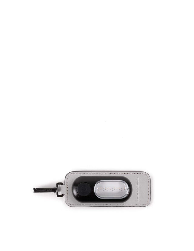 Piquadro, Wearable, Leather Keyring, AC562ORS/GR, Grey - Feel You