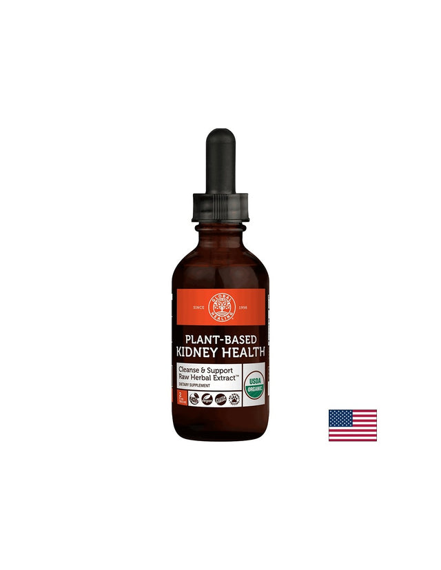 Plant-Based Kidney Health Cleanse & Support Raw Herbal Extract / Билкова смес за здрави бъбреци, 59.2 ml Global Healing - Feel You
