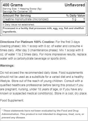 Platinum Creatine - 200 грама - Feel You