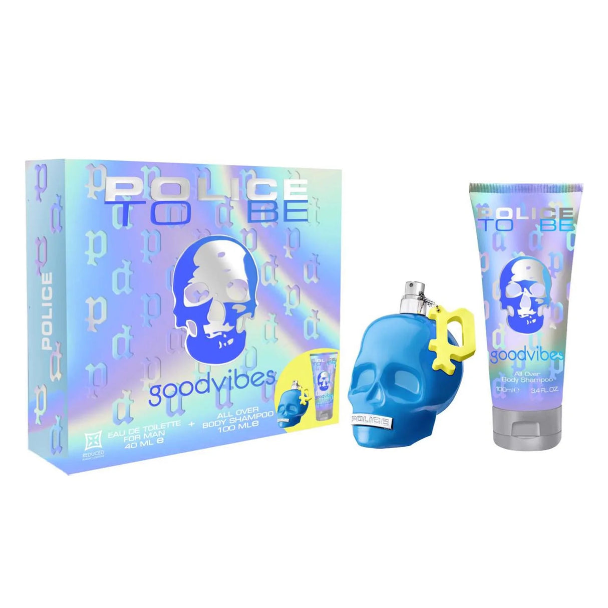 Police to Be Goodvibes Eau De Toilette For Men 40ml Spray Champu y Gel 100ml - Feel You