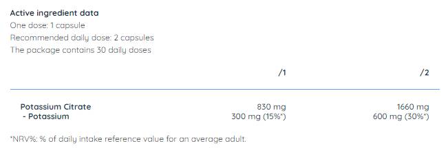 Potassium 300 mg - 60 капсули - Feel You
