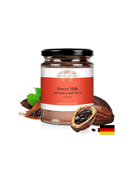 Power Milk mit Kakao und Maca Pulver / Енергизиращо мляко с какао, мака и канела / Пудра, 120 g Bärbel Drexel - Feel You