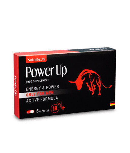 Power Up L-аргинин, Tribulus terrestris – Енергия, Жизнен Тонус, Активен Начин на Живот – 15 Капсули - Feel You