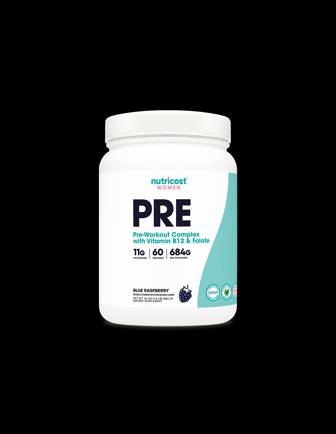 Комплексна фитнес формула за жени Pre-Workout, 684 g прах Nutricost - Feel You