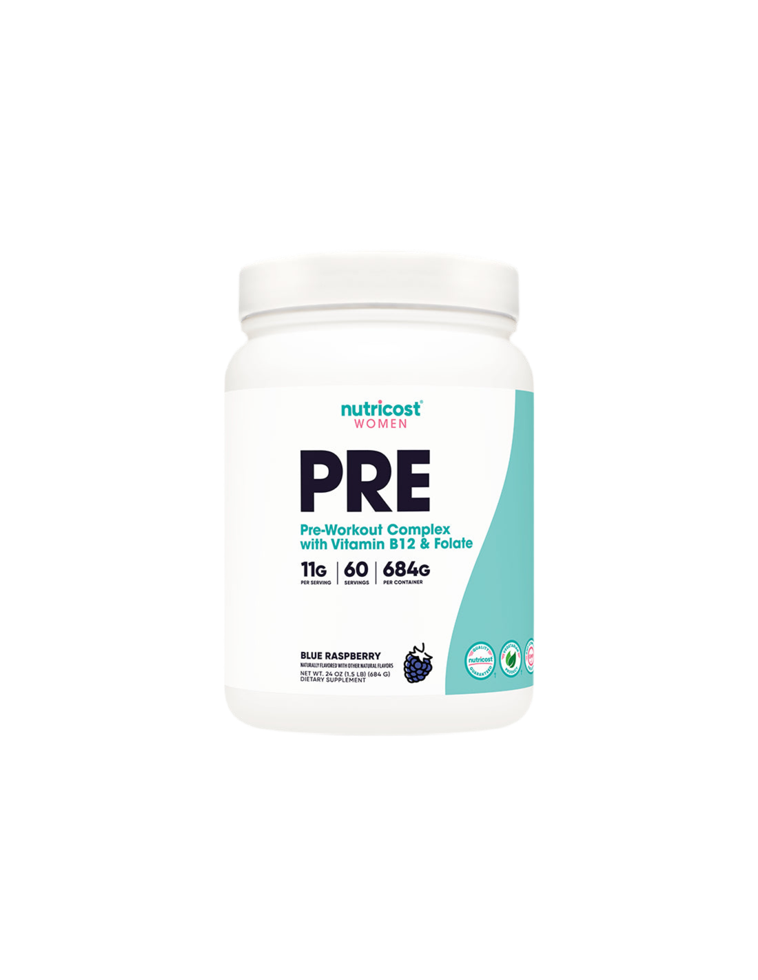 Комплексна фитнес формула за жени Pre-Workout, 684 g прах Nutricost - Feel You