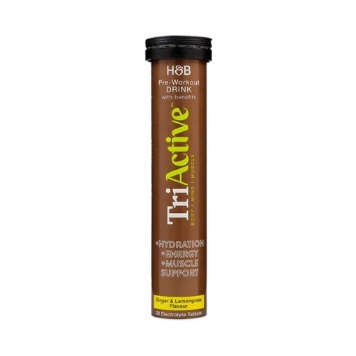 Pre-Workout Electrolyte Effervescent Ginger & Lemongrass 20 Tablets - Feel You