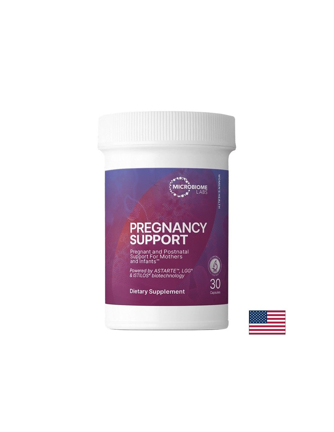 Пробиотик за бременни и кърмещи – Чревен комфорт и имунна защита, Pregnancy Support™, 207 mg, 30 капсули - Feel You