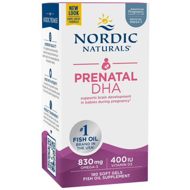 Prenatal DHA 830 mg | With 400 IU D3 - 180 Гел капсули - Feel You