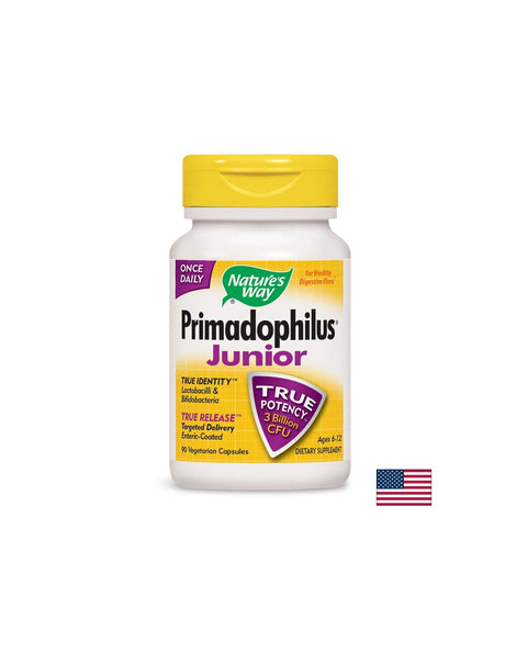 Primadophilus® Junior - Примадофилус® Джуниър 3 млрд. активни пробиотици, 90 капсули Nature’s Way - Feel You