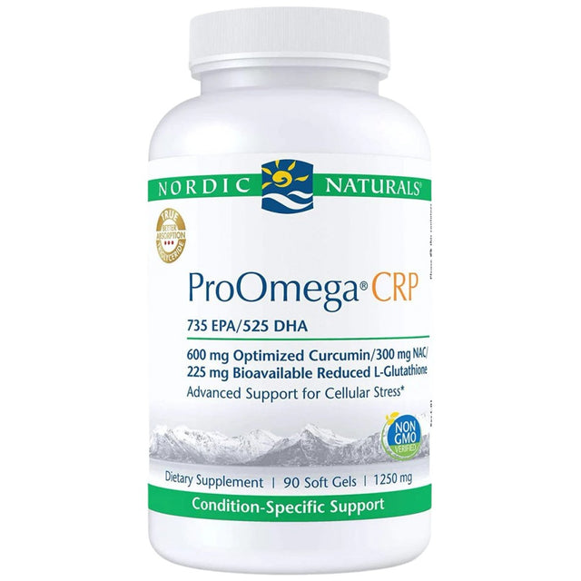 ProOmega CRP | With Curcmin and Glutathione - 90 Гел капсули - Feel You