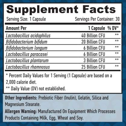Probiotic 100 Billion / Symbiotic Complex / 30 Caps - Feel You