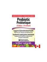 Probiotic 50 Billion - Пробиотик 50 млрд. активни пробиотици, 10 щама, 30 капсули Webber Naturals - Feel You