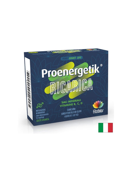 Proenergetik - Калий 300 mg + Магнезий 90 mg + Витамин C 80 mg – Енергия и електролитен баланс при натоварване, 12 сашета - Feel You