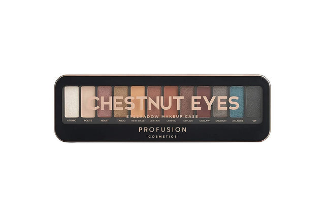 Profusion, Chestnut Eyes, Eyeshadow Palette, 12 Shades, 25 g - Feel You