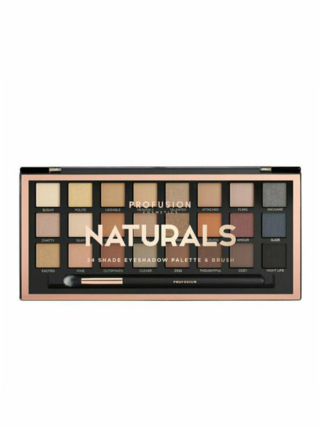 Profusion, Profusion, Eyeshadow Palette, Naturals, 24 Shades - Feel You