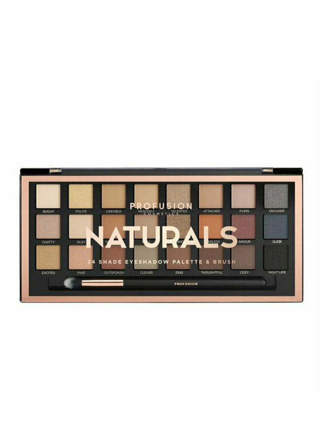 Profusion, Profusion, Eyeshadow Palette, Naturals, 24 Shades - Feel You