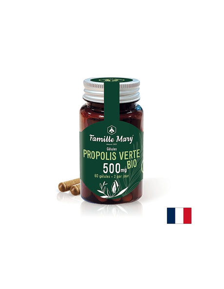 Propolis Verte BIO / Био зелен прополис 500 mg, 60 капсули Famille Mary - Feel You