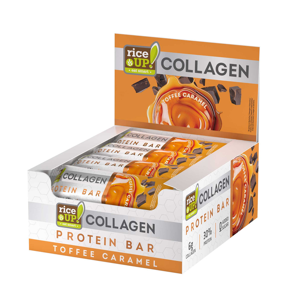 Protein Bar with 6g Collagen & No Added Sugar - 12 x 50g - Feel You