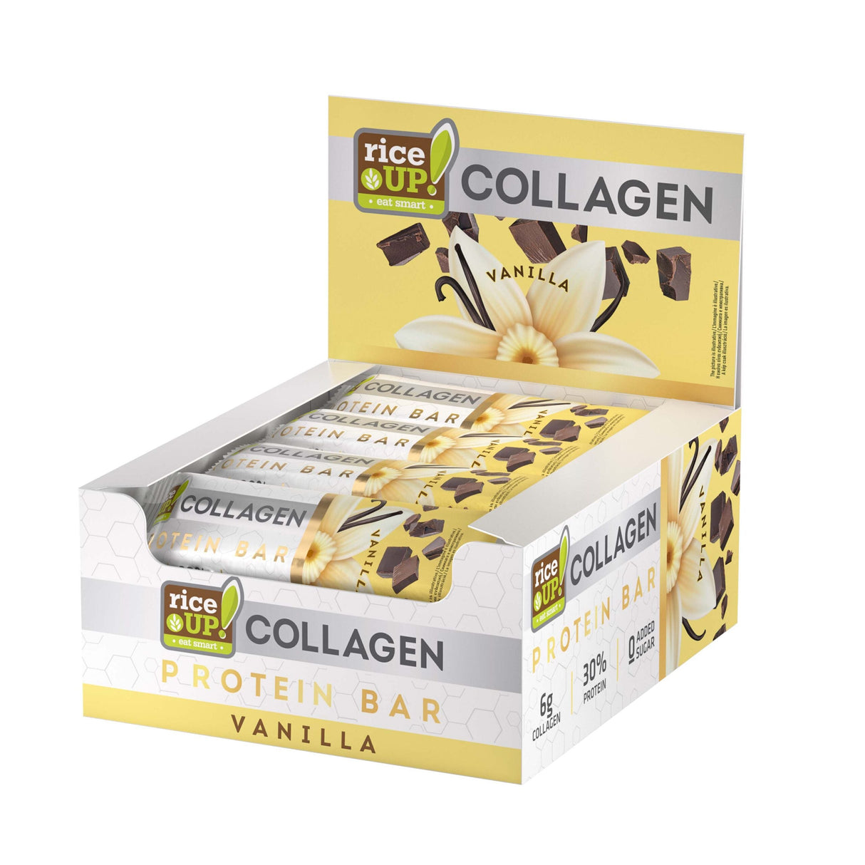 Protein Bar with 6g Collagen & No Added Sugar - 12 x 50g - Feel You