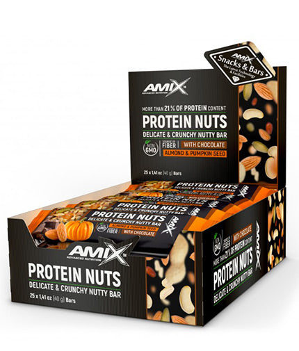 Protein Nuts Crunchy Nutty Bar Box / 25x40g - Feel You