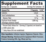 Psyllium Husk 500mg / 100 vcaps - Feel You