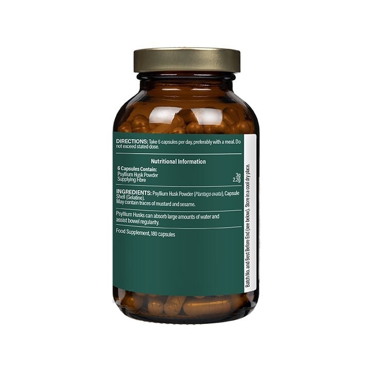 Псилиум хуск фибри (Psyllium Husk) 500mg 200 капсули, HB - Feel You