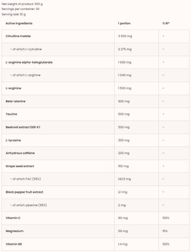 Pump Extreme / Pre-Workout 300 грама - Feel You