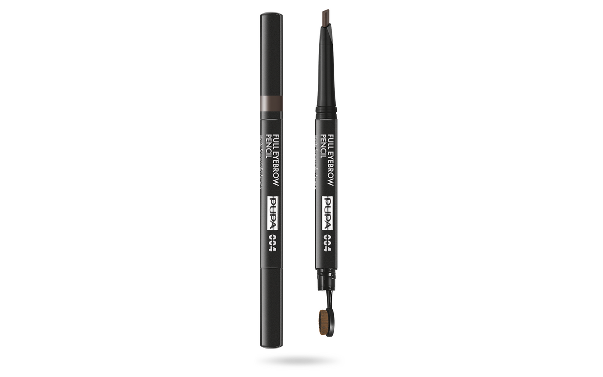 Pupa, Full, Paraben-Free, Definer, Double-Ended, Eyebrow Cream Pencil & Brush 2-In-1, 004, Extra Dark, 0.2 g - Feel You