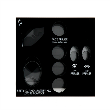 Pupa, Matt, Empty Makeup Display, Black, With 8 Slots - Feel You