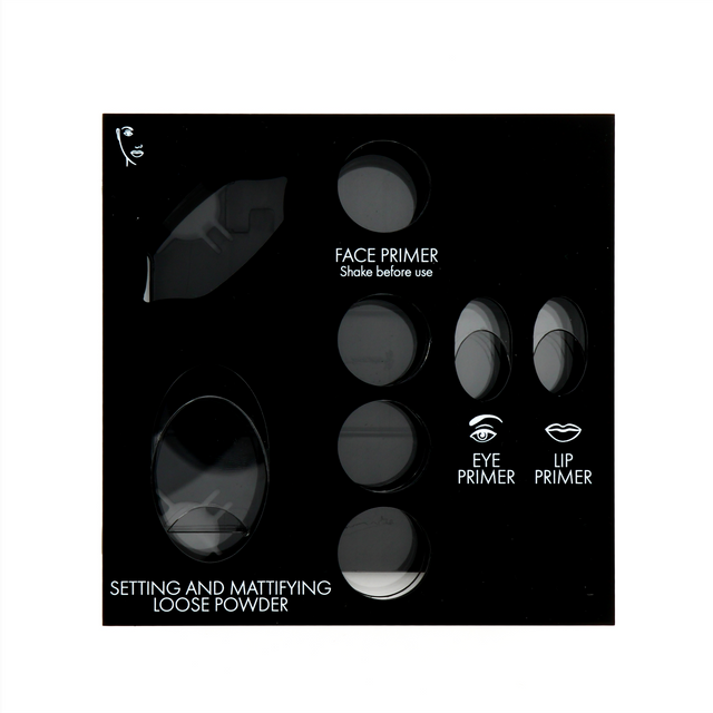 Pupa, Matt, Empty Makeup Display, Black, With 8 Slots - Feel You