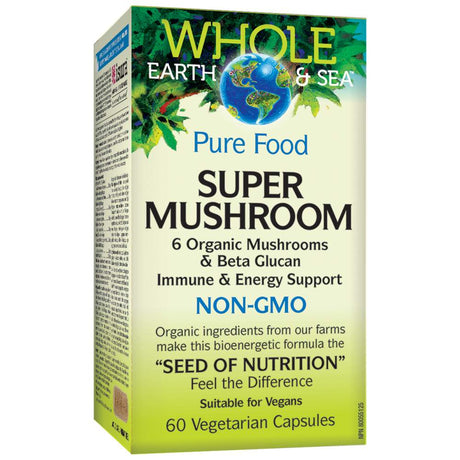 Pure Food Super Mushroom NON-GMO 60 капсули - Feel You
