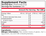 100% PURE GLUTAMINE - 1000 Г