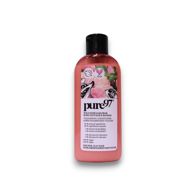 Pure97, Rose & Baobab, Hair Shampoo, For Volume, 200 ml - Feel You