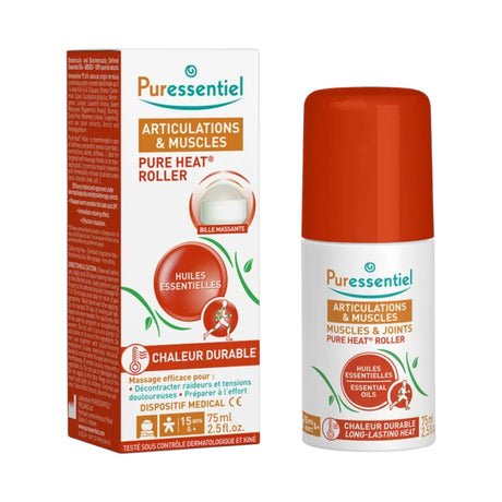 Puressentiel, Pure Heat, Essential Oils, Roll-On Body Oil, For Articulations & Muscles, 75 ml - Feel You