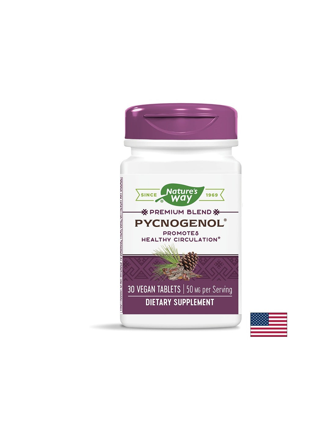 Pycnogenol® / Пикногенол® 50 mg х 30 таблетки Nature’s Way - Feel You