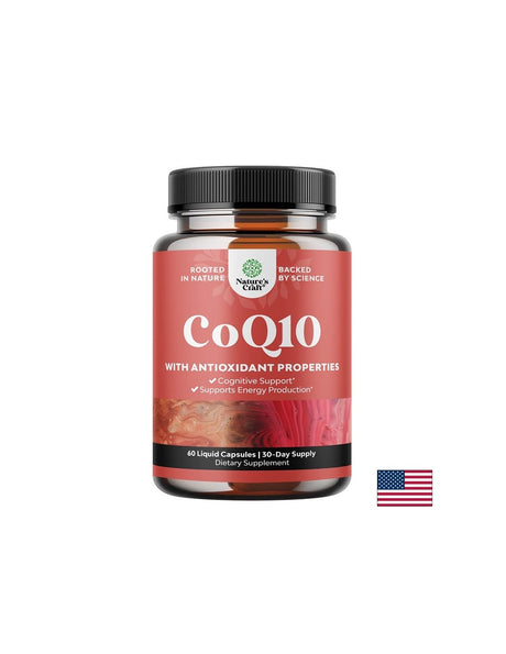 Коензим Q10 (убиквинон) – Сърдечно здраве и клетъчна енергия, 100 mg, 60 капсули - Feel You