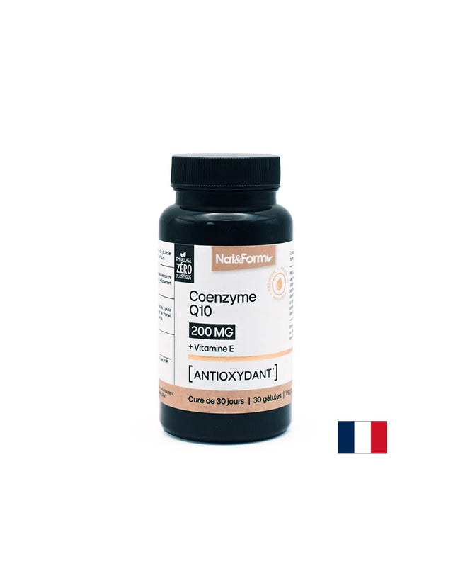 Енергия и здраво сърце - Коензим Q10 200 mg + Витамин Е 1.8 mg, 30 капсули - Feel You