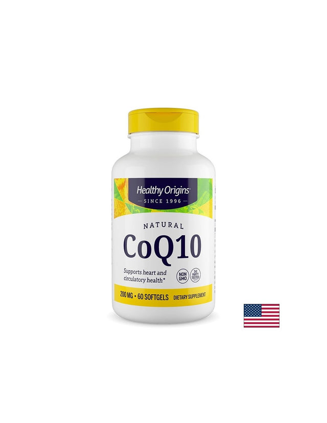 Коензим Q10 (убиквинон) – Енергия и сърдечна функция, 200 mg, 60 капсули - Feel You