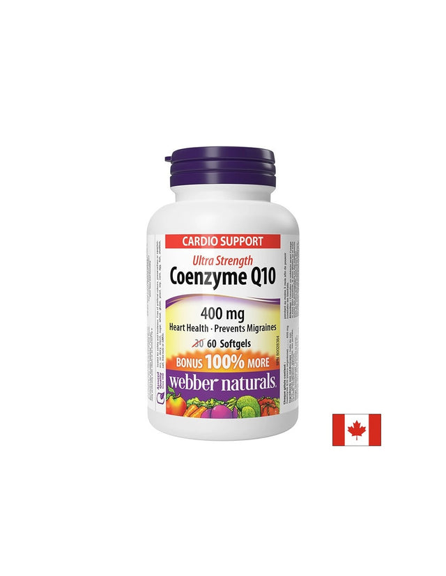 Коензим Q10 – Енергия, сърдечна функция и антиоксидантна защита, 400 mg, 60 софтгел капсули - Feel You