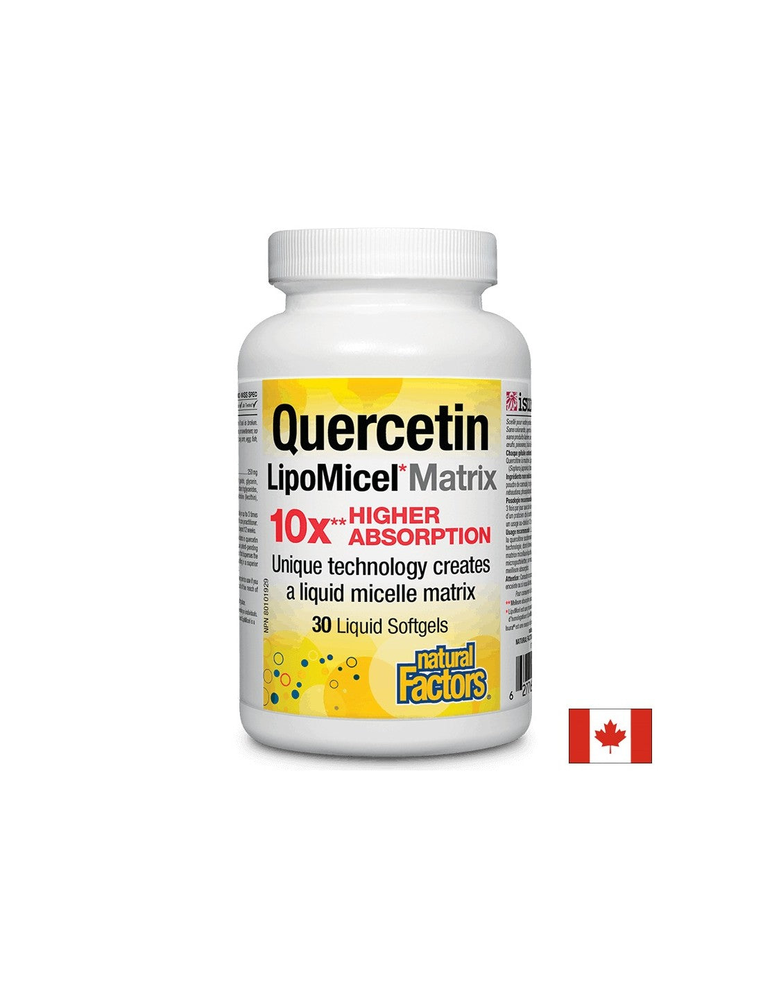 Quercetin 250 mg LipoMicel Matrix - 30 Гел капсули - Feel You