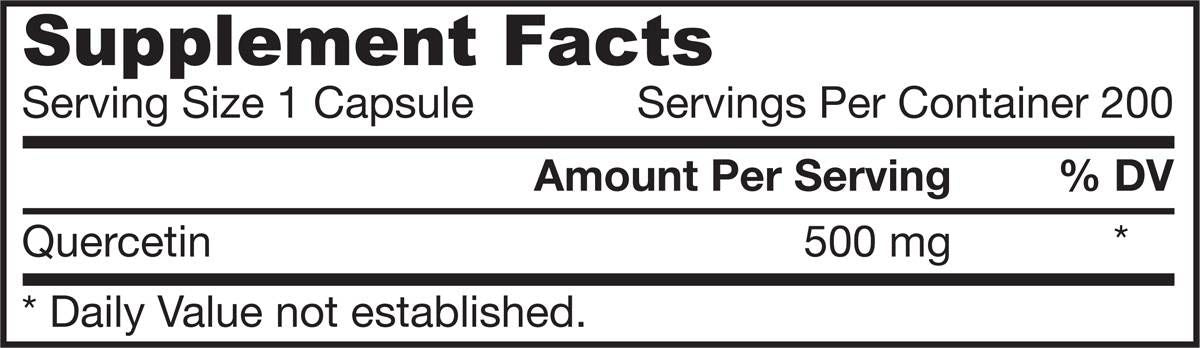 Quercetin 500 mg - 200 капсули - Feel You