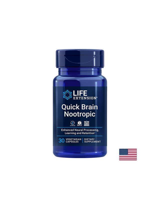 Quick Brain Nootropic/ За силна памет и коцентрация х 30 капсули - Feel You