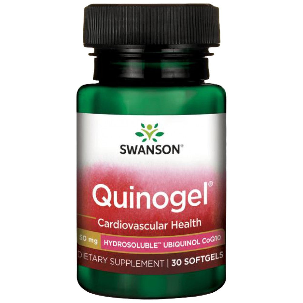 Quinogel (Hydrosoluble Ubiquinol CoQ10) 50 mg 30 Гел капсули - Feel You