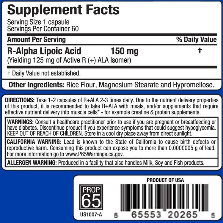 R-ALA 150 mg - 60 капсули - Feel You