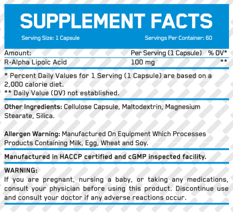 R-Alpha Lipoic Acid / 60 Vcaps - Feel You