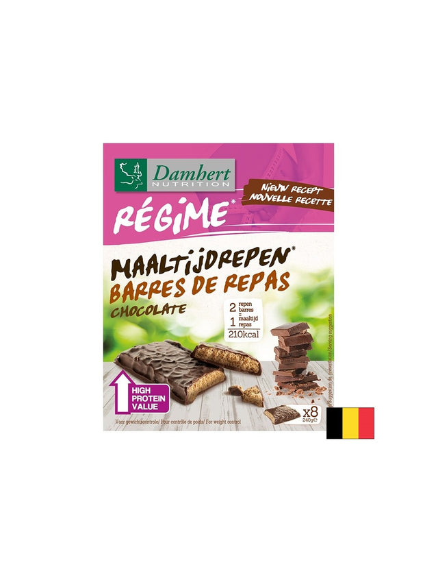 Шоколадови протеинови барчета Régime, 8 броя - Feel You