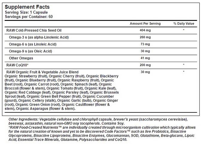 RAW CoQ10 200 mg - 60 капсули - Feel You