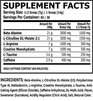 RDX Pre-Workout - 420 грама - Feel You